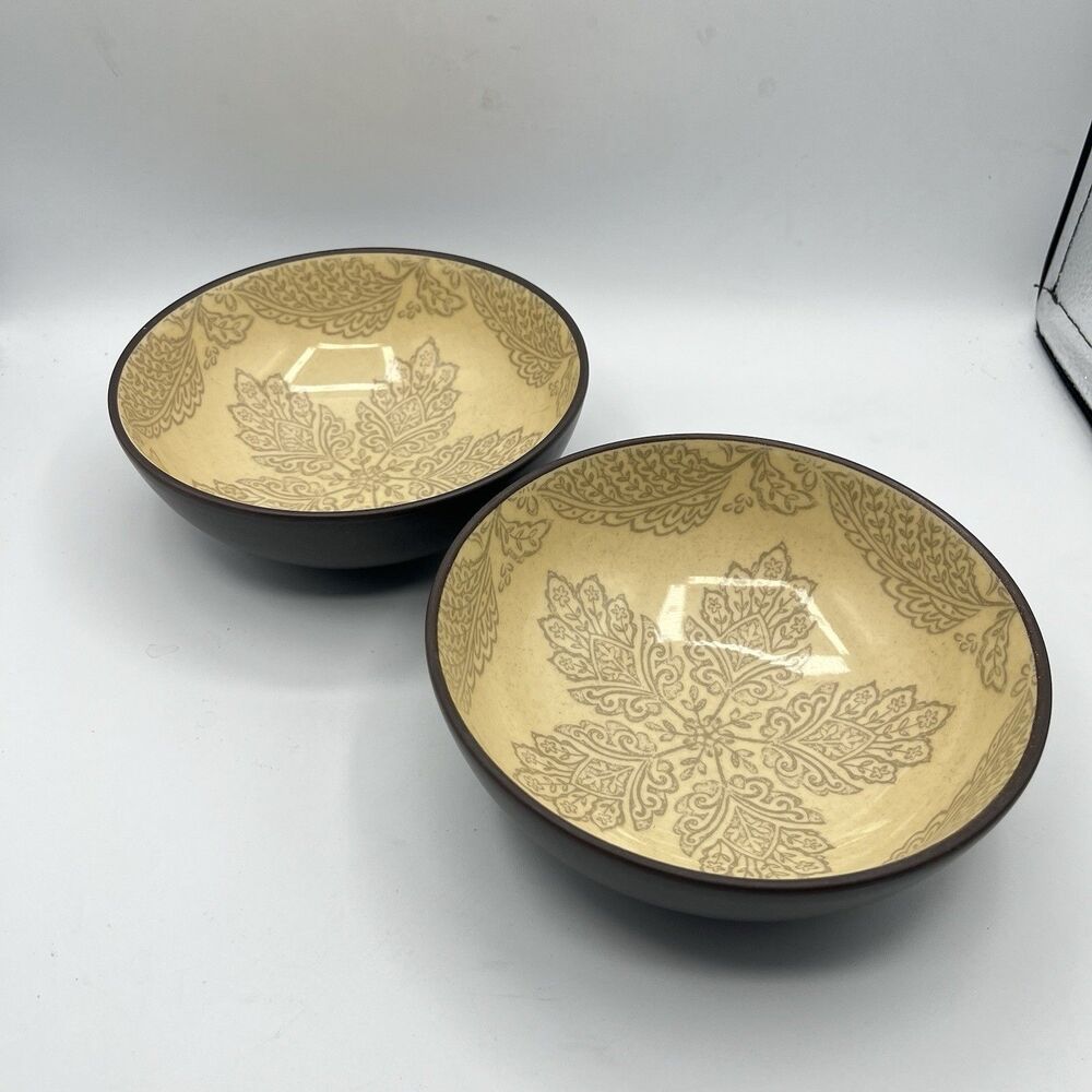 222 Fifth Chandi Vanilla 6.5” Bowls Set of 2